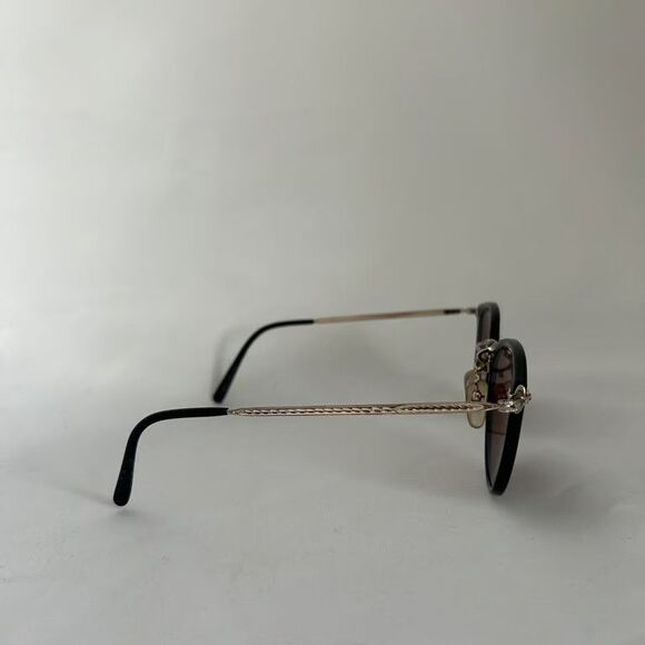 Oliver Peoples COVVE 507C Vintage Sunglasses Black Silver Frame Brown Lens main image 9